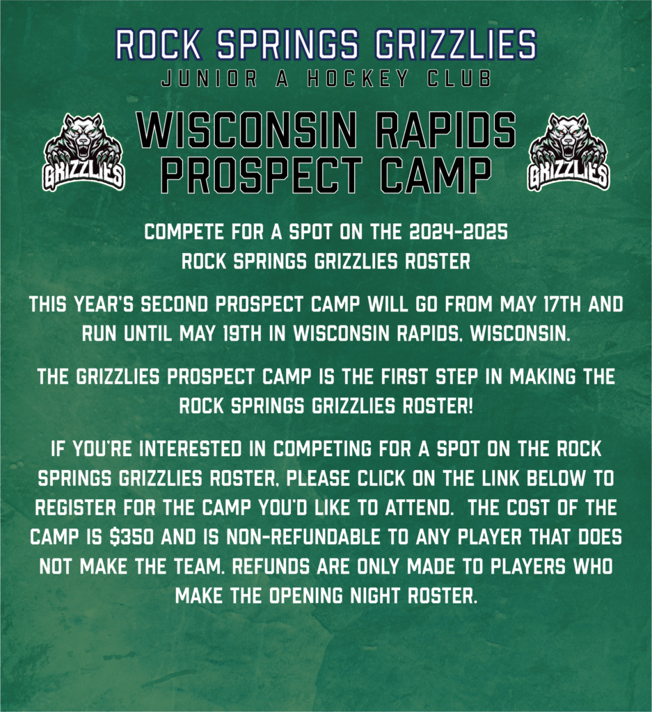 2024 Wisconsin Prospect Camp Rock Springs Grizzlies